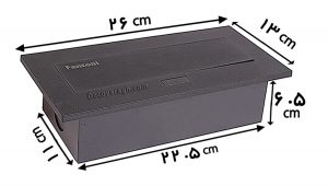 پریز توکار کابینت فانتونی مدل N352 مشکی