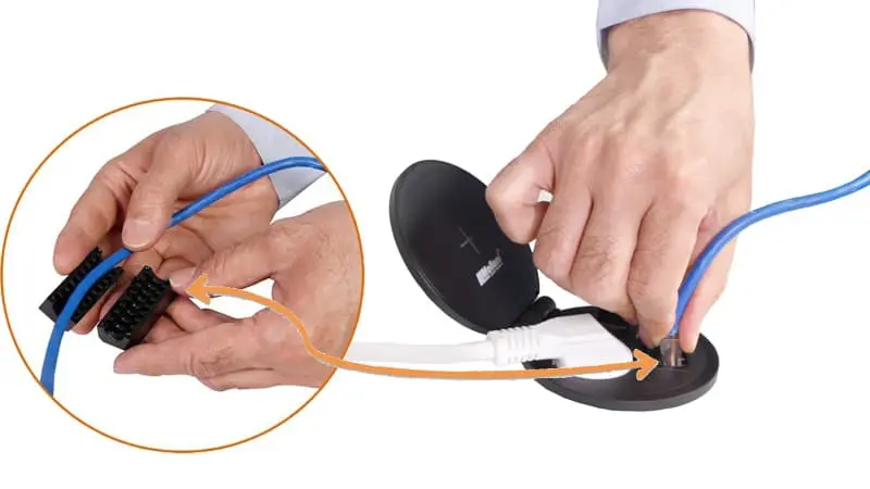 پریز توکار مشکی اسمارت مدل 10032